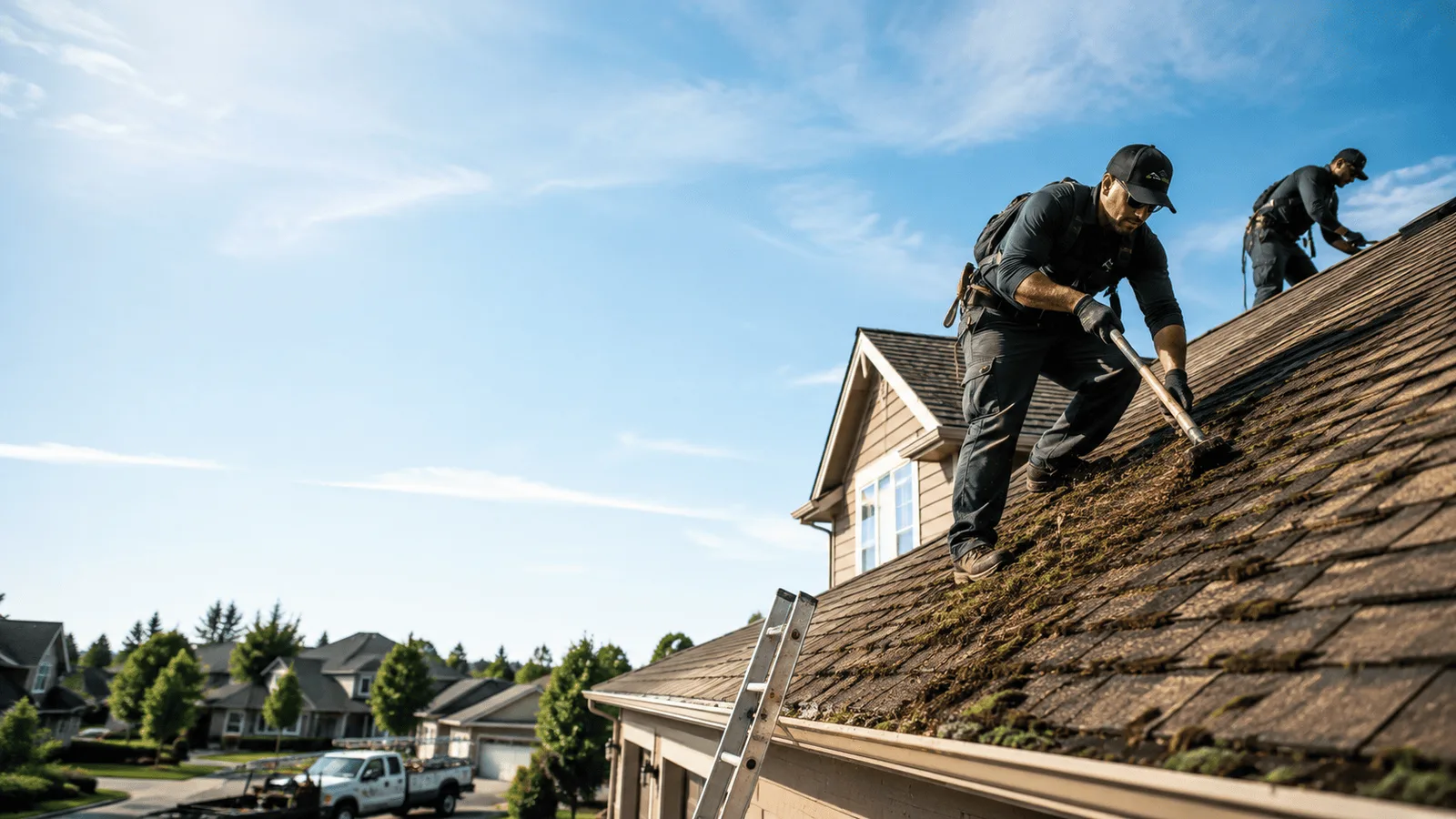 Roof Moss Removal in Dunfermline, IL near me